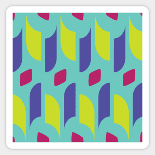 Abstract geometric shapes pattern Sticker